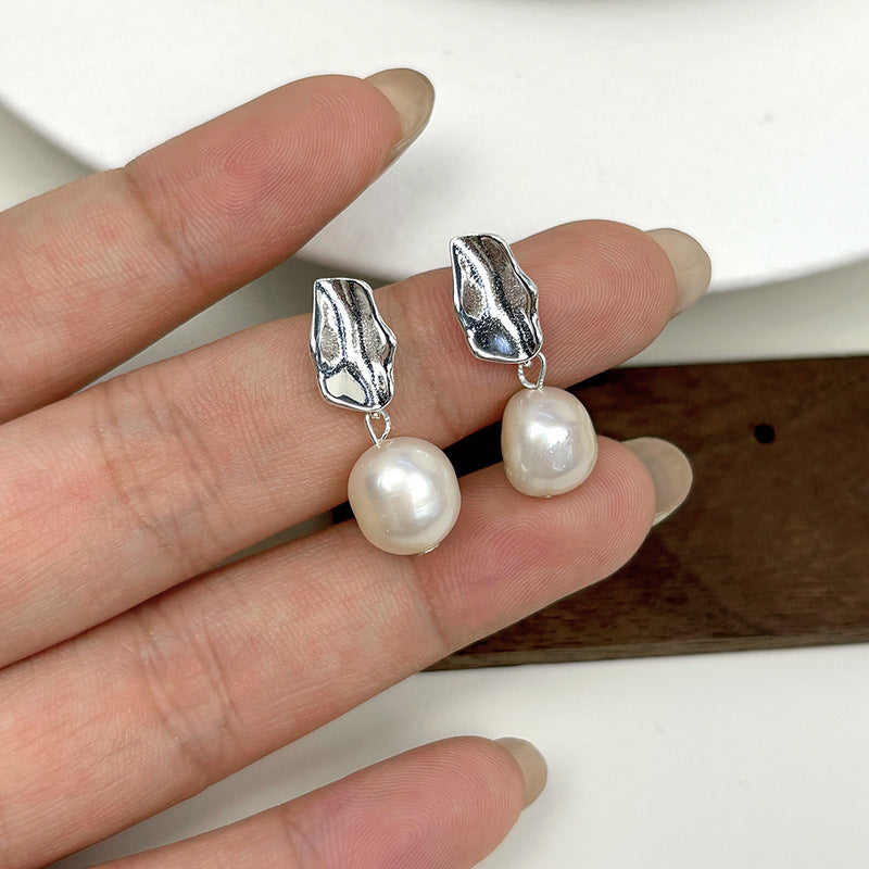 Delicate Artisan Pearl Earring