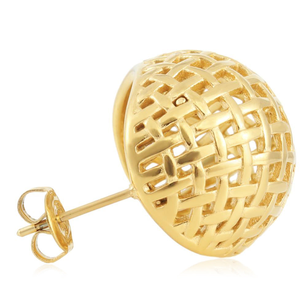 Vintage Handmade Gold Earring