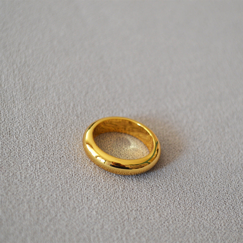 Delicate Artisan Gold Ring