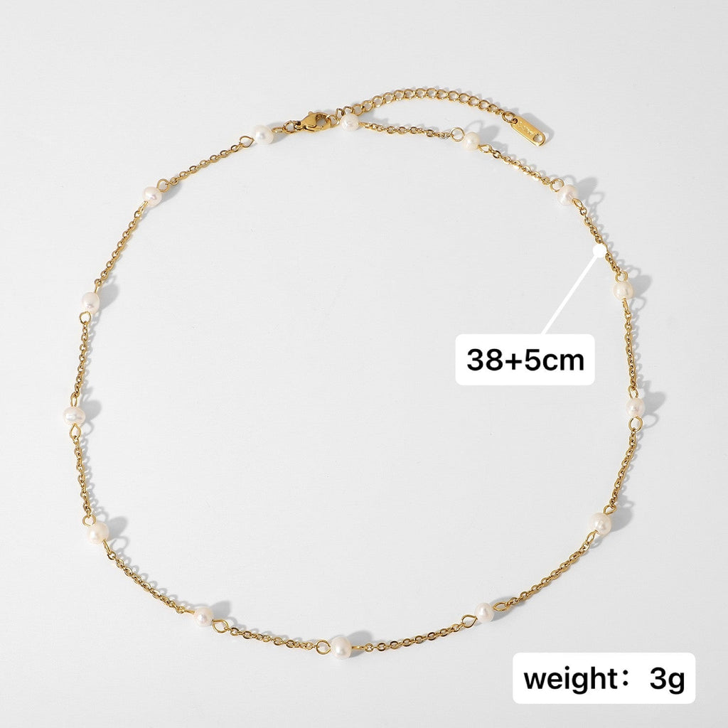 Delicate Artisan Pearl Chain