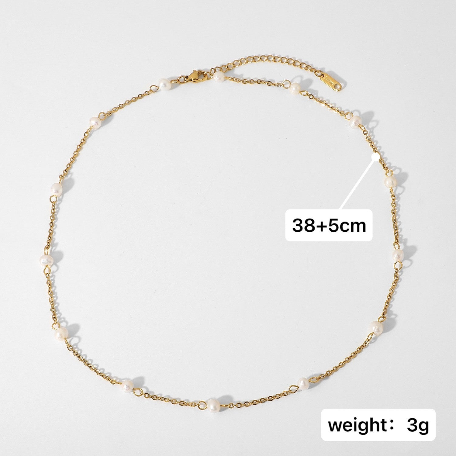 Delicate Artisan Pearl Chain