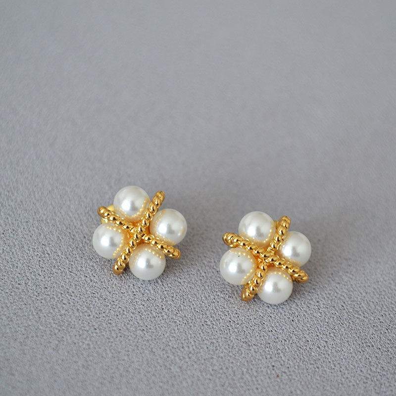 Delicate Artisan Gold Earring