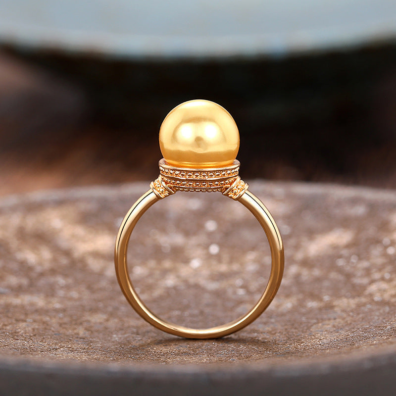 Beautiful Pearl Ring with Unique Style
