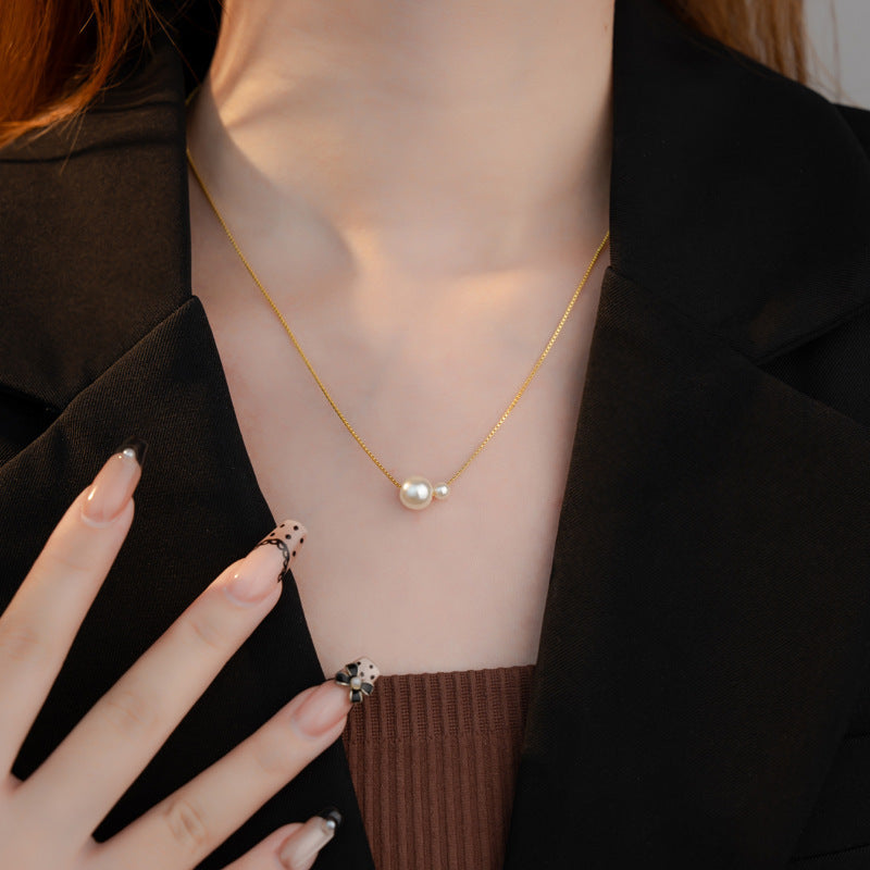 Delicate Artisan Pearl Necklace