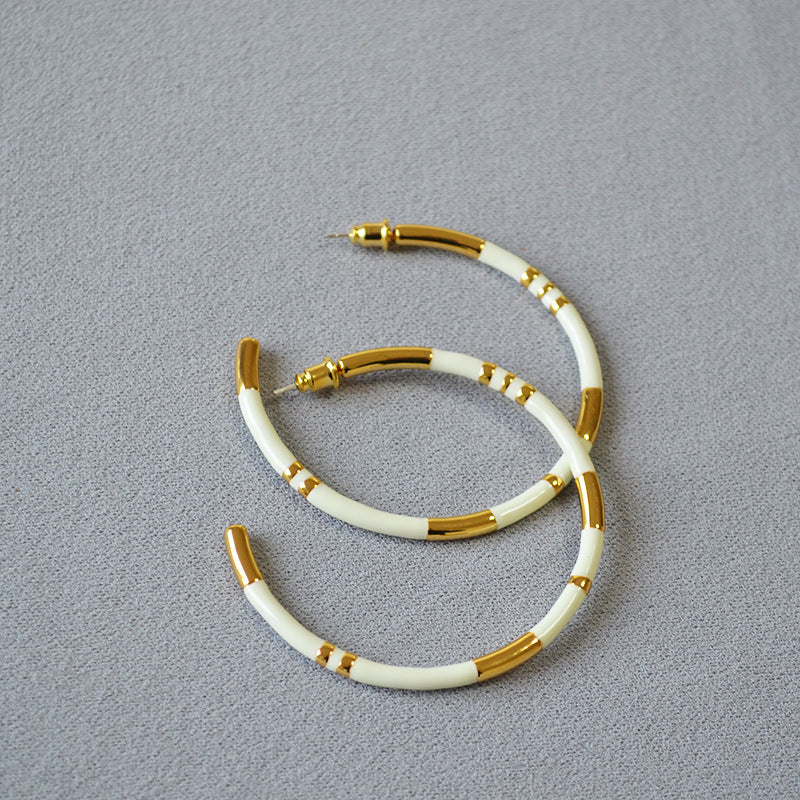 Vintage Handmade Gold Earring