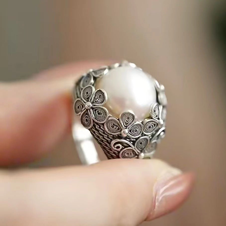Vintage Handmade Pearl Ring