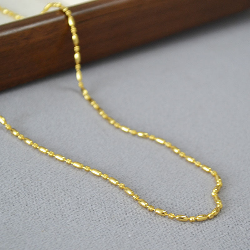 Vintage Handmade Gold Necklace