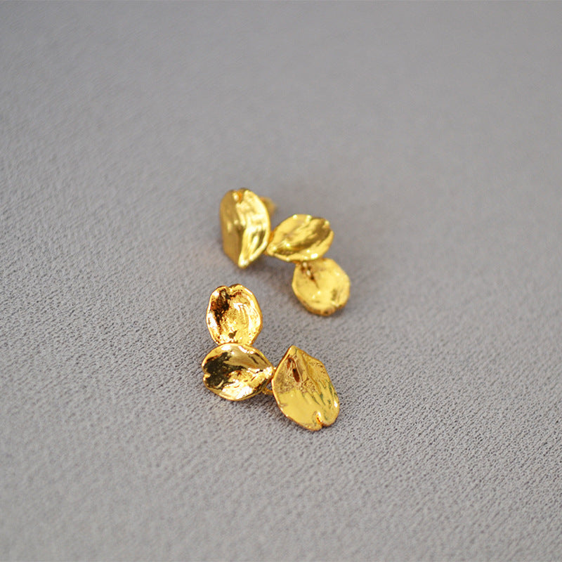 Vintage Handmade Gold Earring