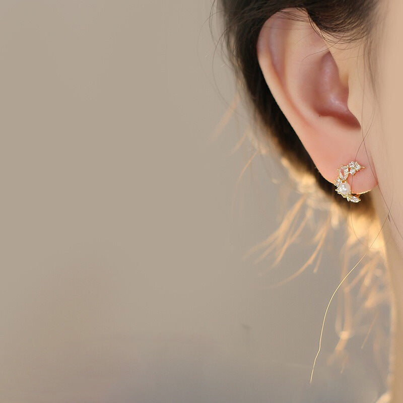 Delicate Artisan Pearl Earring