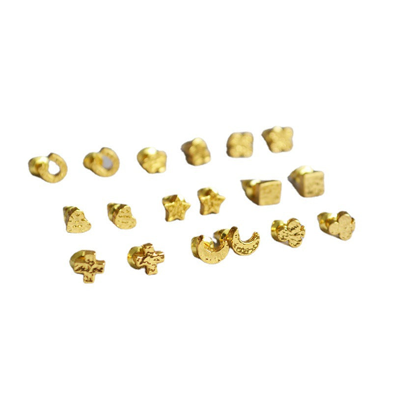 Delicate Artisan Gold Earring