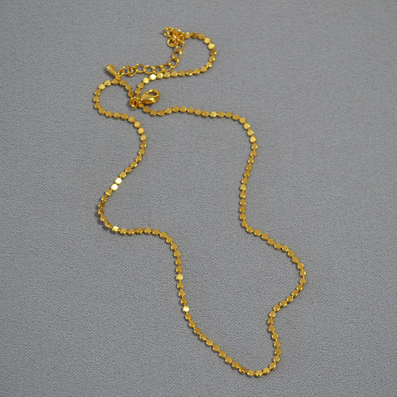 Vintage Handmade Gold Necklace
