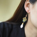 Delicate Artisan Gold Earring