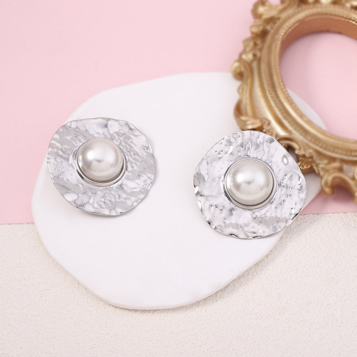 Delicate Artisan Pearl Earring