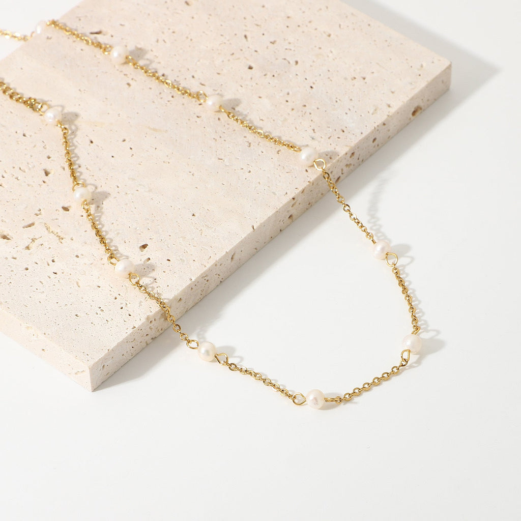 Delicate Artisan Pearl Chain