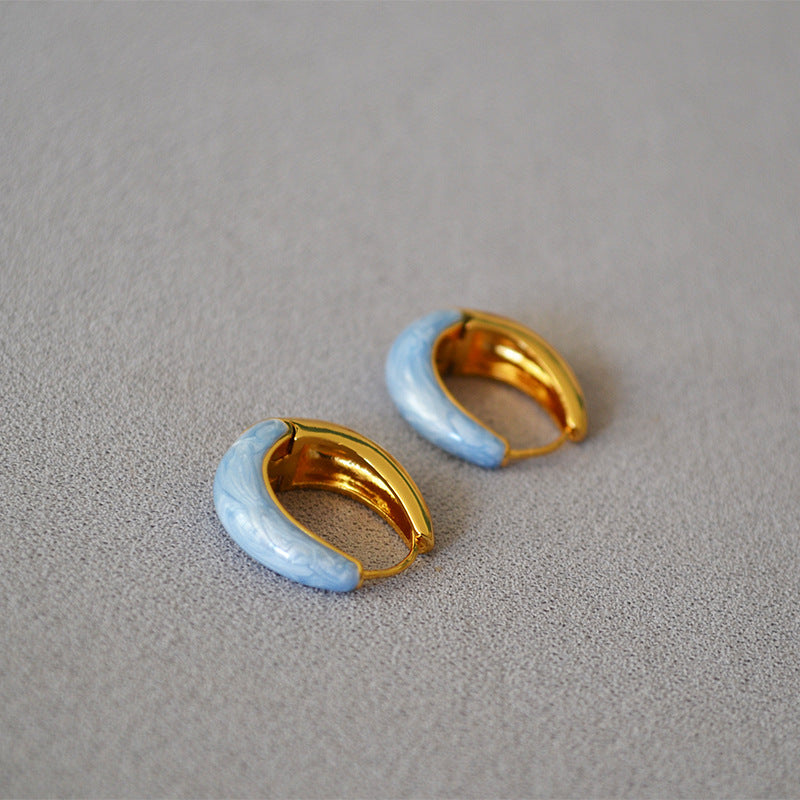 Vintage Handmade Gold Earring