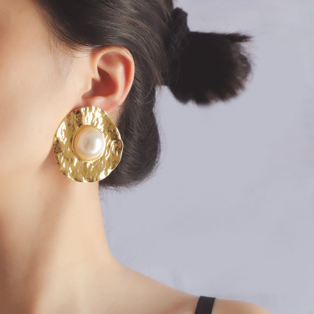 Delicate Artisan Pearl Earring