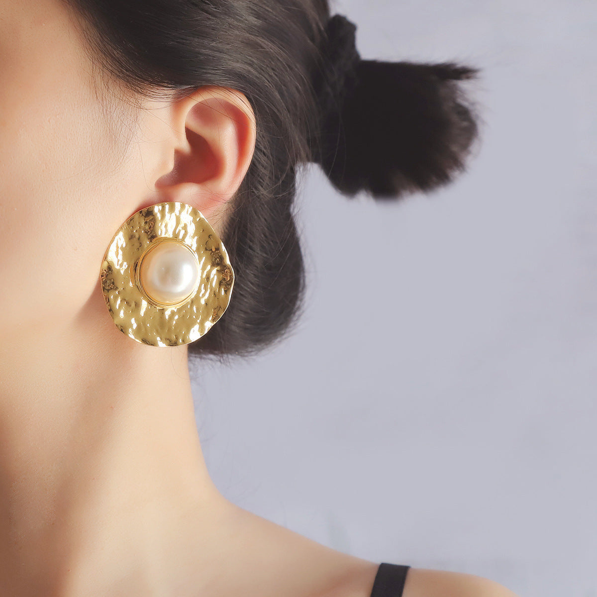 Delicate Artisan Pearl Earring