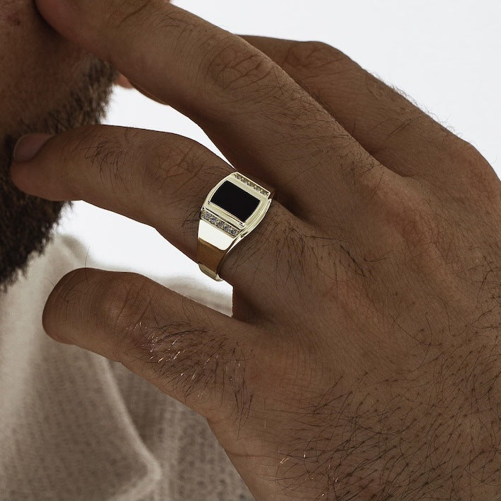 Delicate Artisan Gold Ring