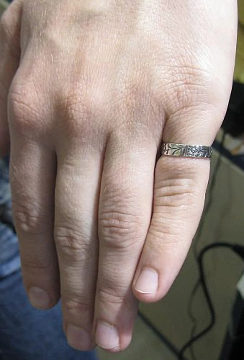 Delicate Artisan Silver Ring