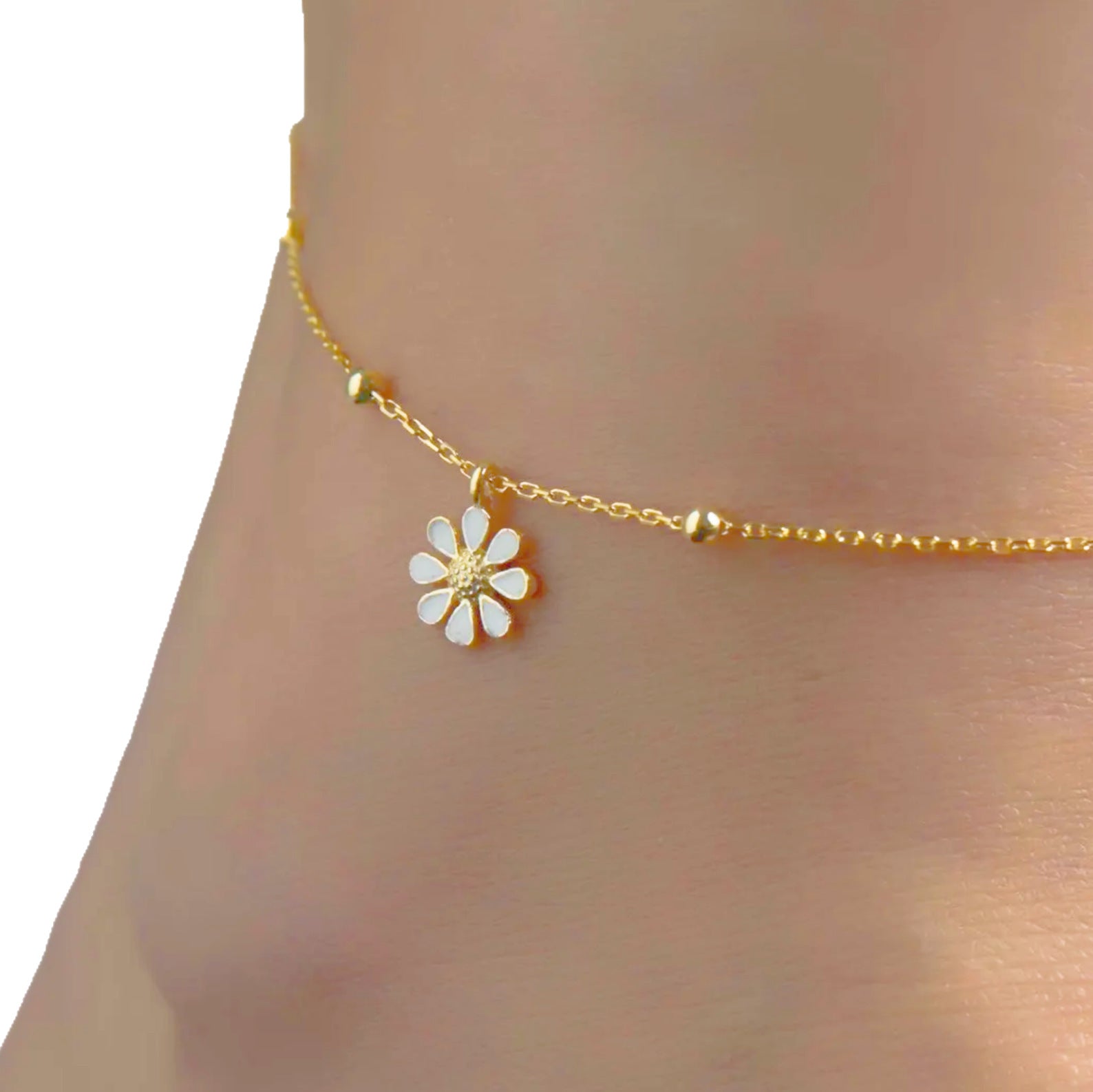 Delicate Artisan Gold Anklet