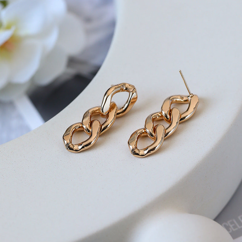 Vintage Handmade Gold Earring