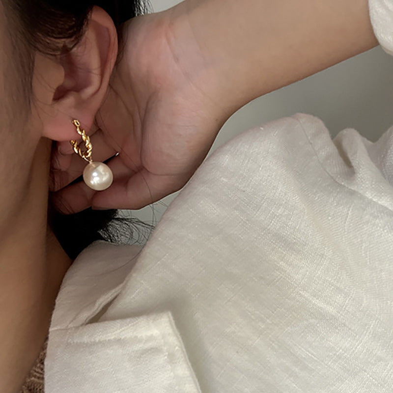 Delicate Artisan Pearl Earring