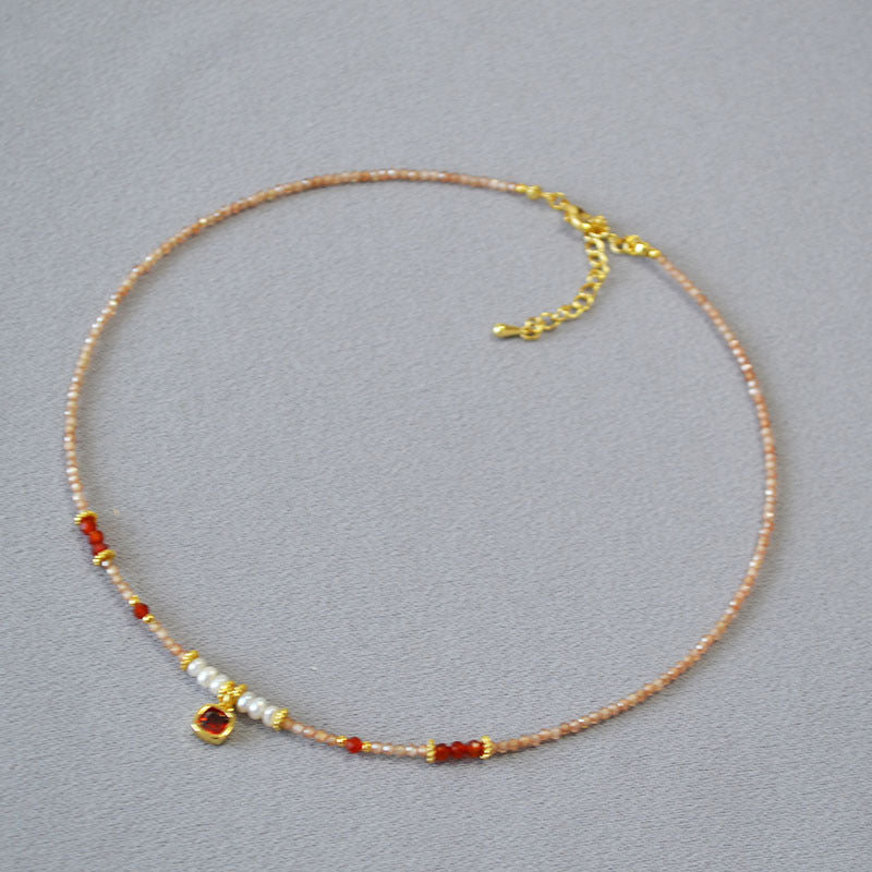 Delicate Artisan Pearl Necklace