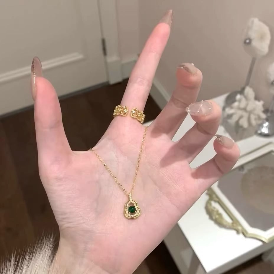 Vintage Handmade Gold Necklace