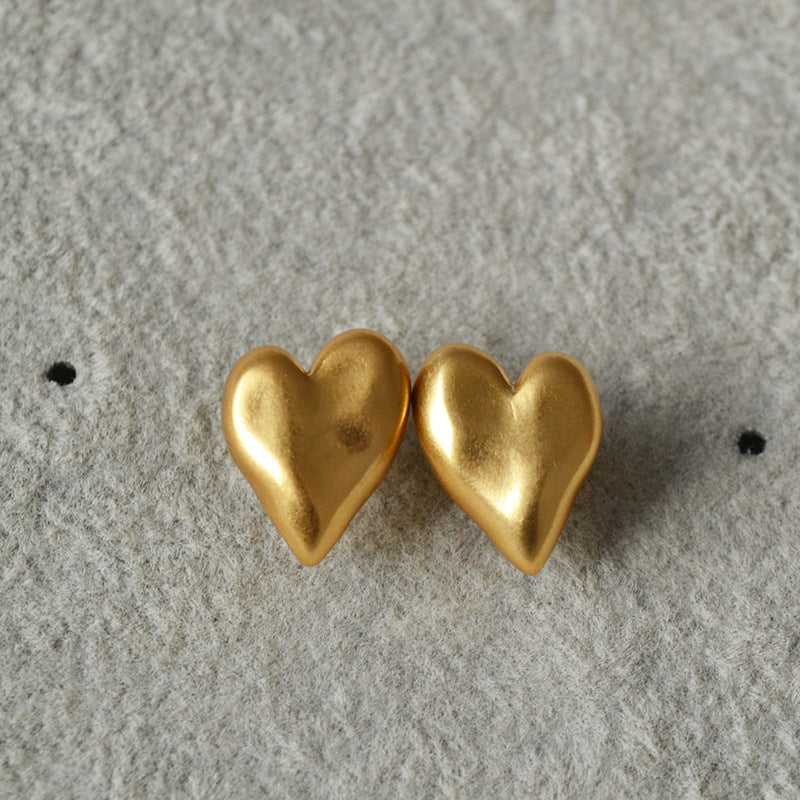 Vintage Handmade Gold Earring