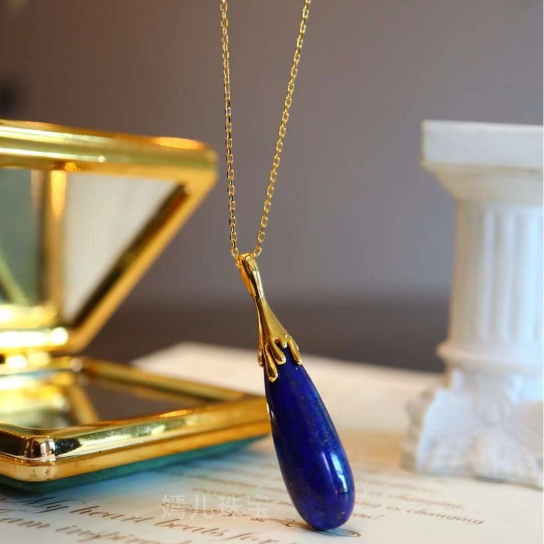 Delicate Artisan Gold Pendant