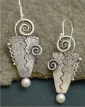 Delicate Artisan Pearl Earring