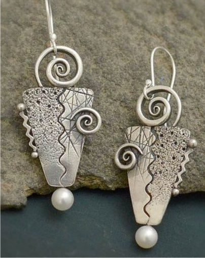 Delicate Artisan Pearl Earring