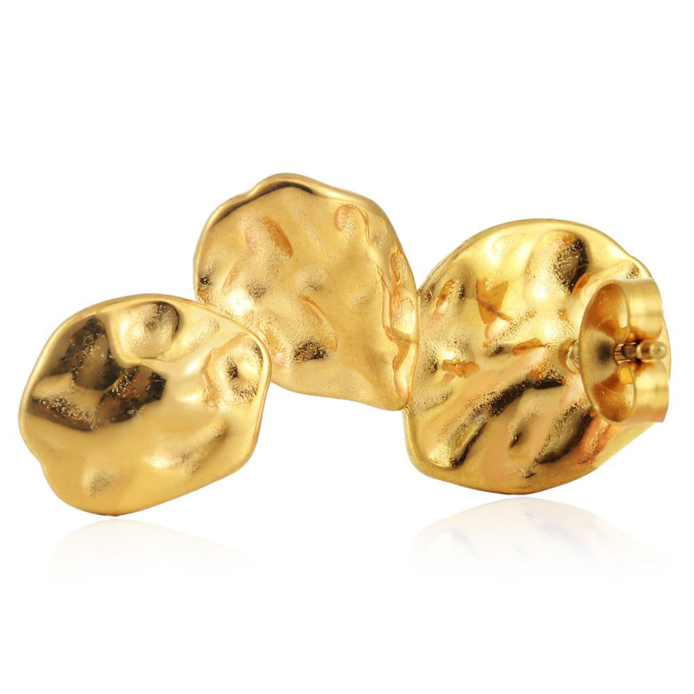 Delicate Artisan Gold Earring