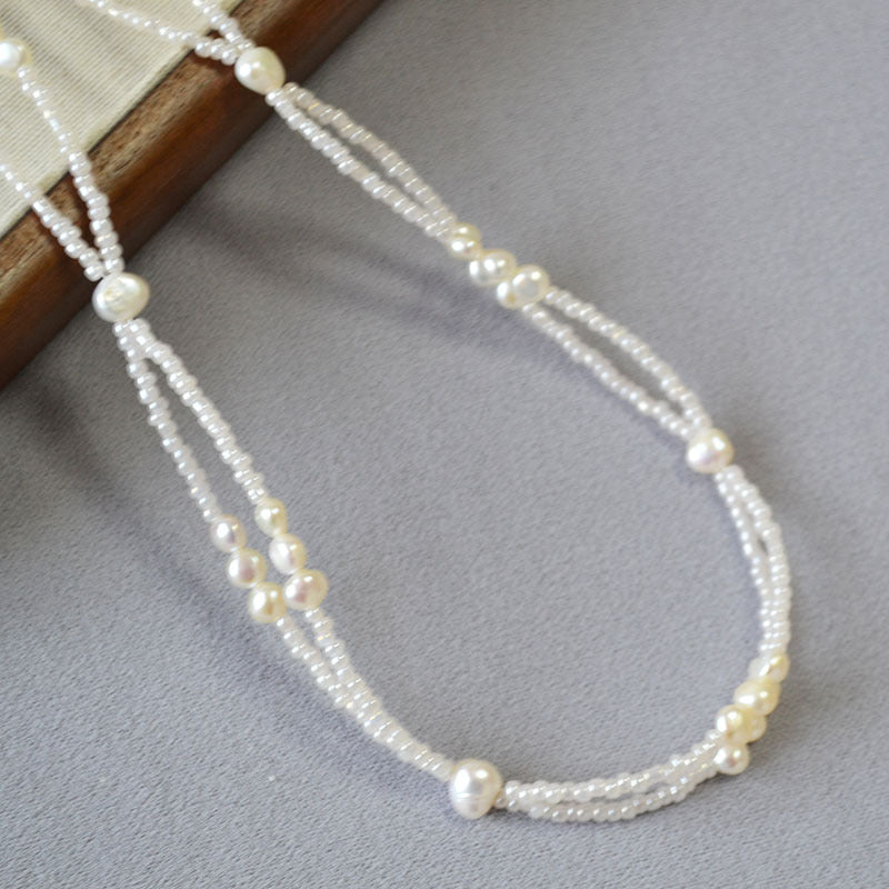Delicate Artisan Pearl Necklace