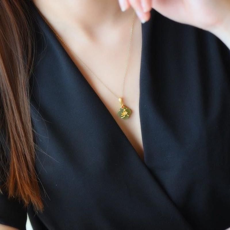 Delicate Artisan Gold Pendant