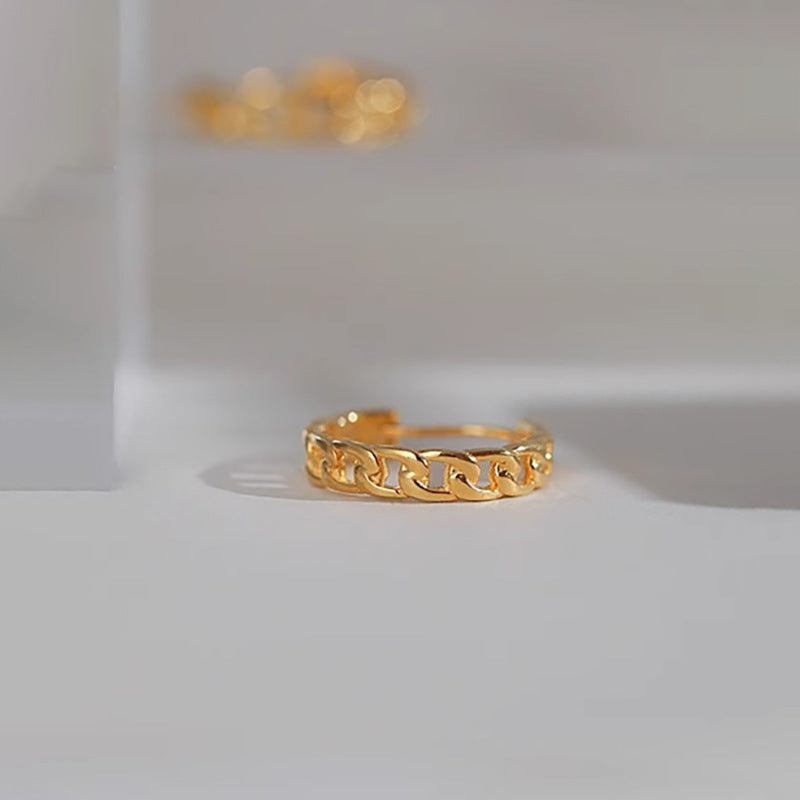 Delicate Artisan Gold Earring