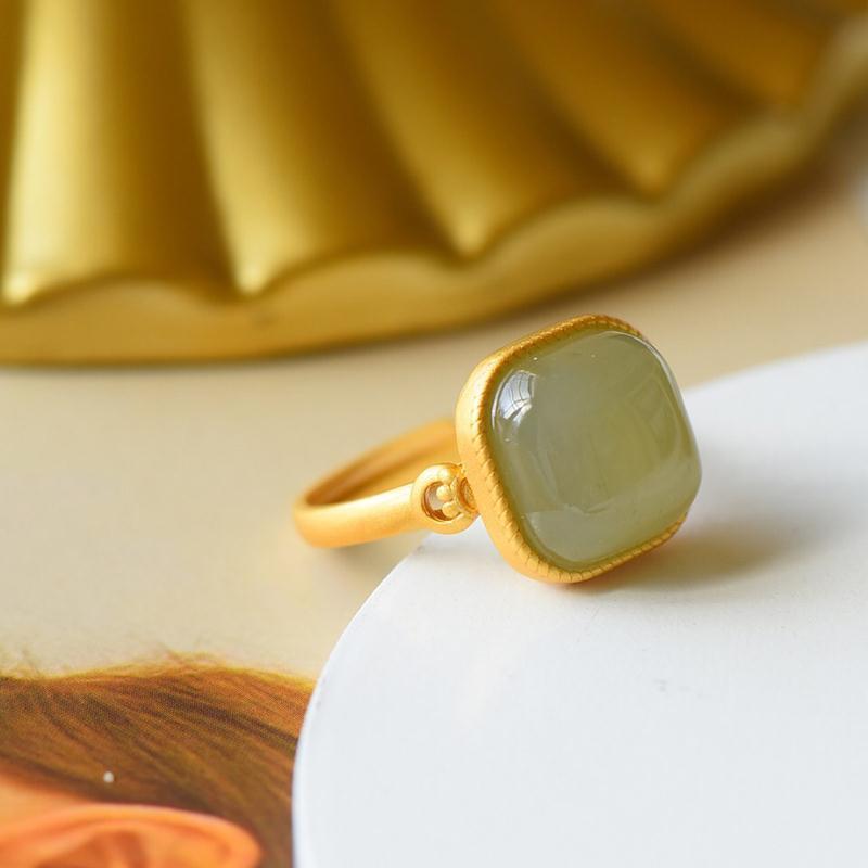 Delicate Artisan Gold Ring