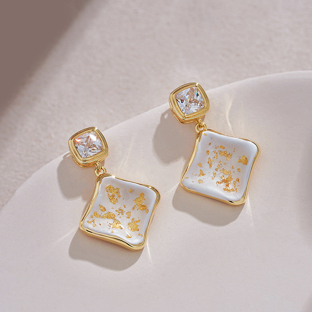 Delicate Artisan Gold Earring