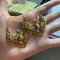 Vintage Handmade Gold Earring