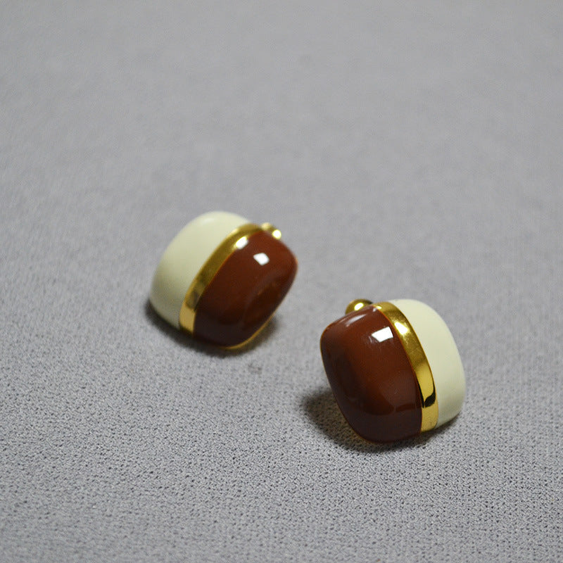 Delicate Artisan Gold Earring