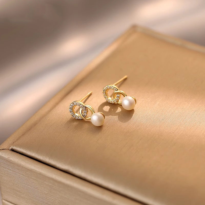 Delicate Artisan Pearl Earring
