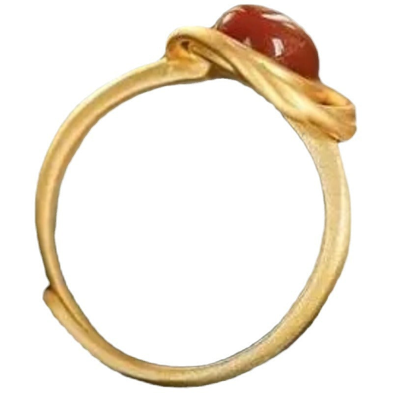Delicate Artisan Gold Ring