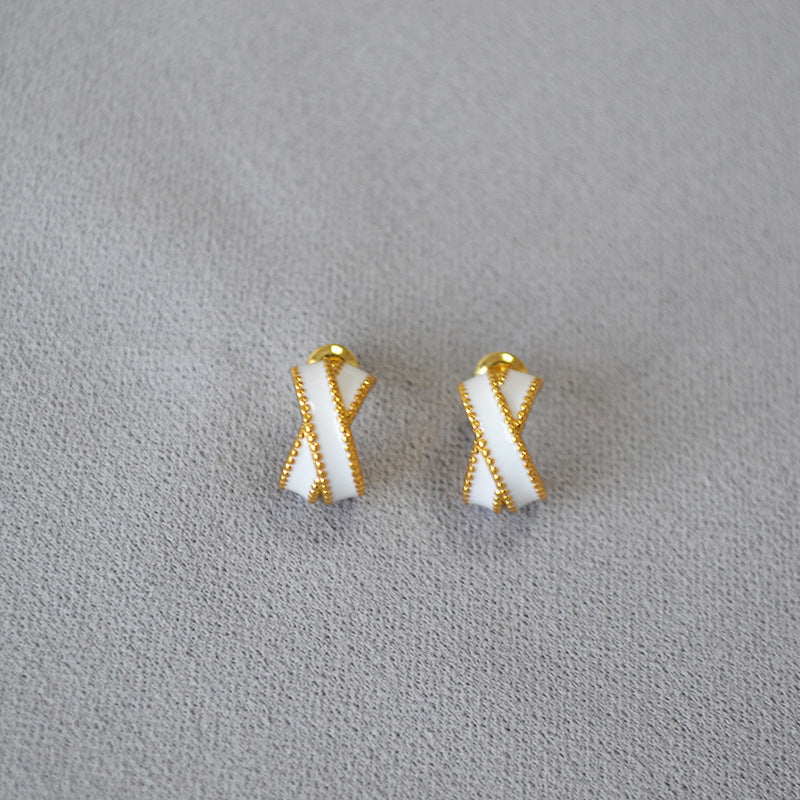 Delicate Artisan Gold Earring