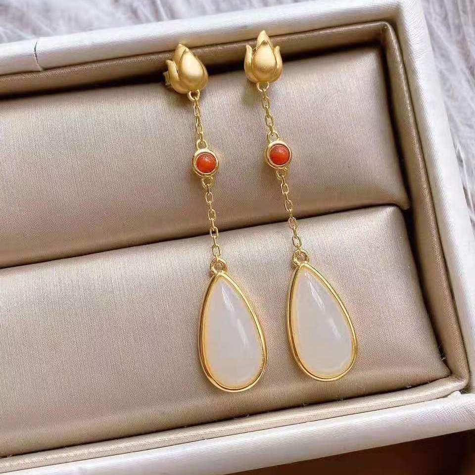 Delicate Artisan Gold Earring