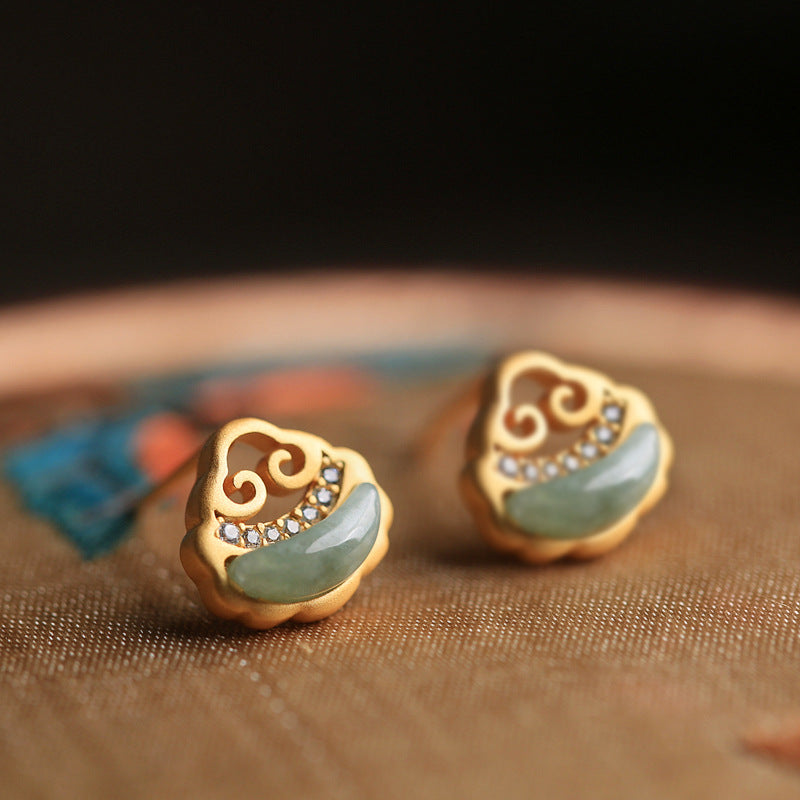 Delicate Artisan Gold Earring