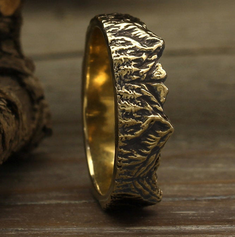 Delicate Artisan Gold Ring