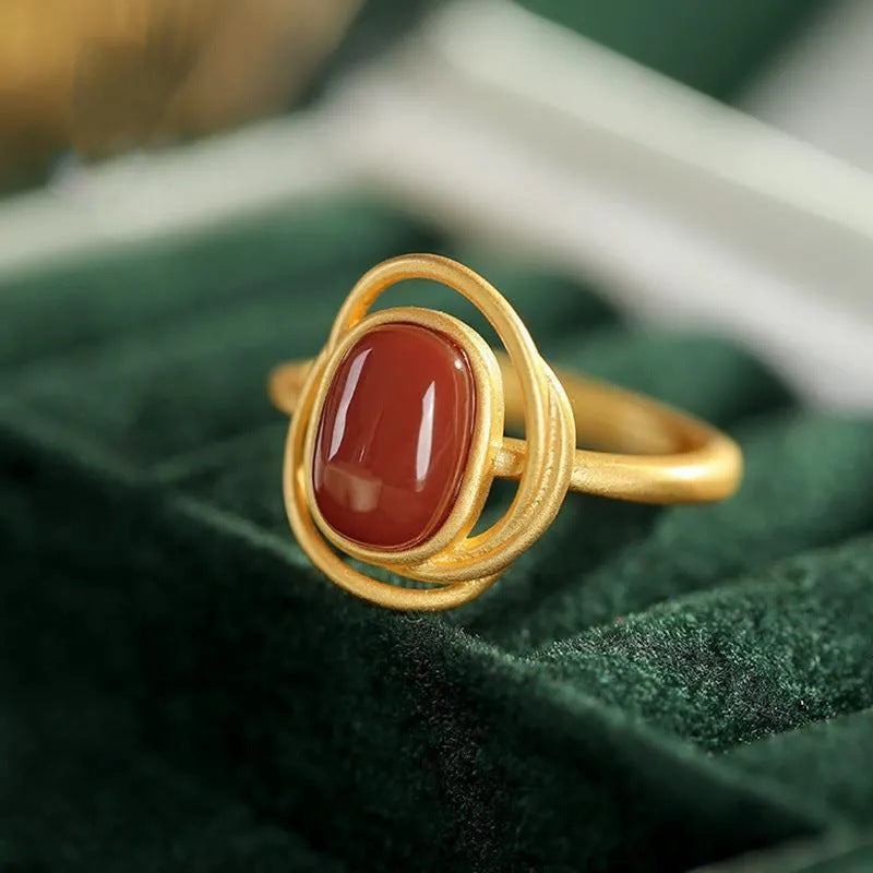 Delicate Artisan Gold Ring