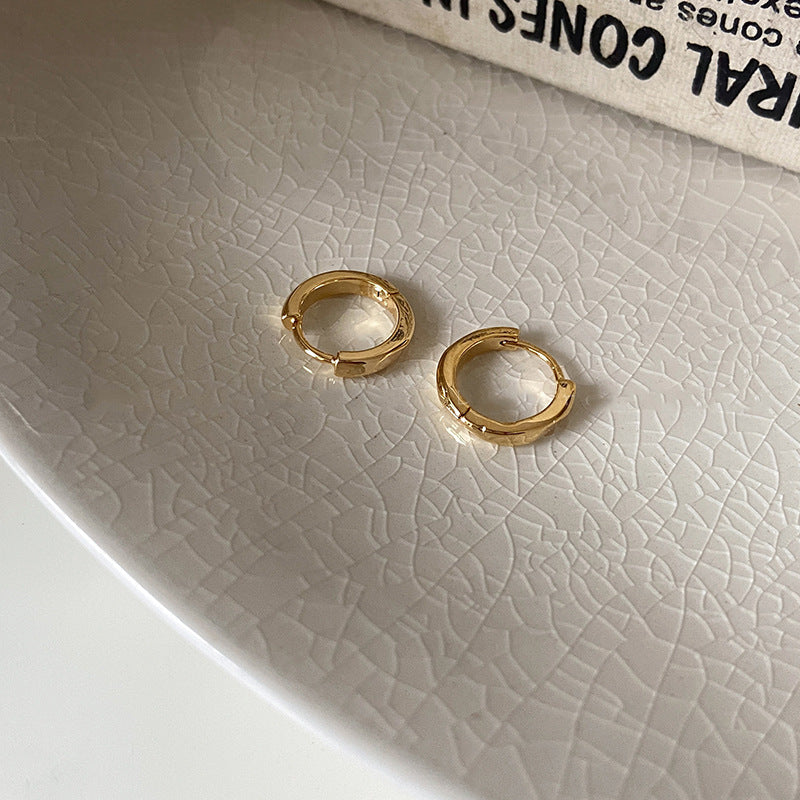 Vintage Handmade Gold Earring