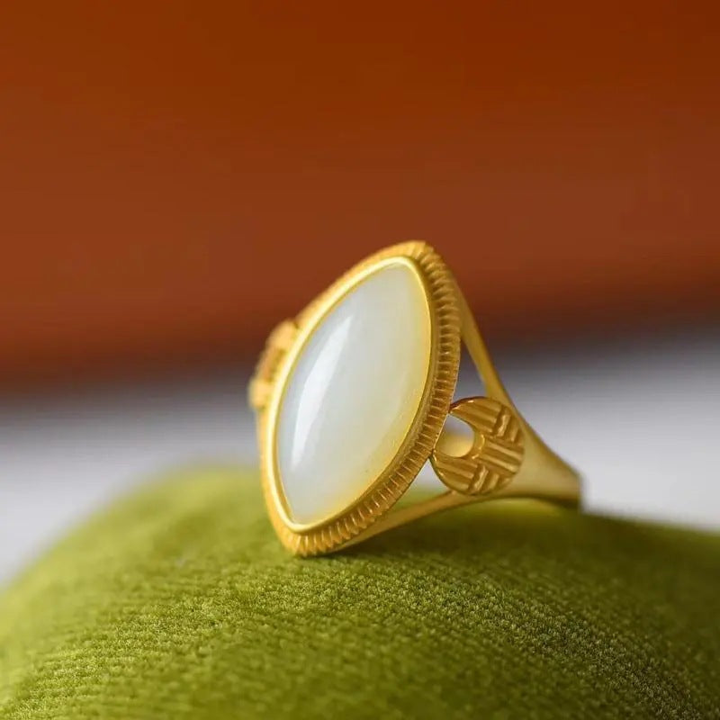 Delicate Artisan Gold Ring