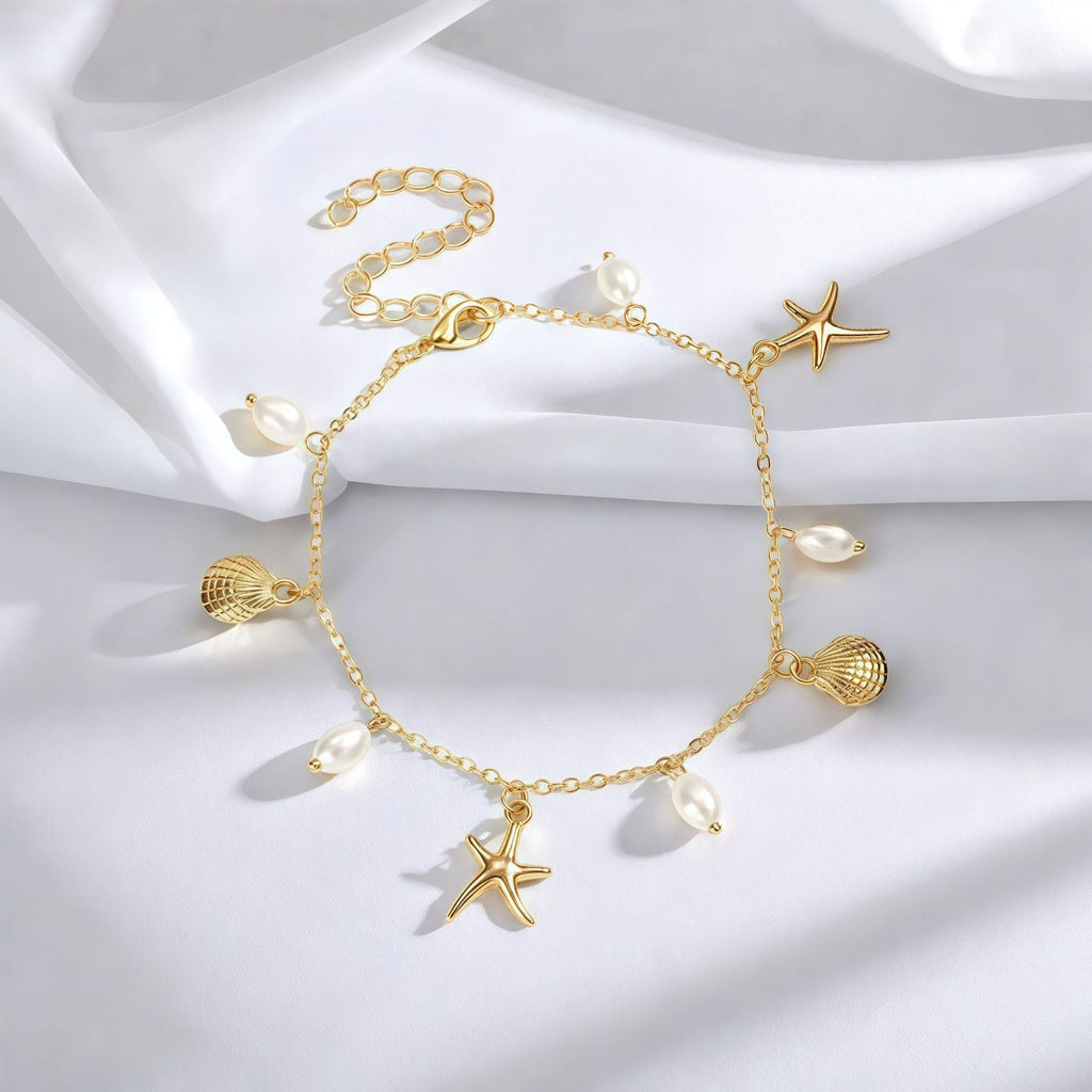 Beautiful Pearl Anklet with Unique Style